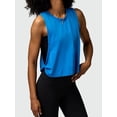thumbnail image 5 of Large Armhole Tank Tops for Women - Workout Sport Yoga Running Gym Loose Crop Sleeveless Shirts Royal Blue S, 5 of 9
