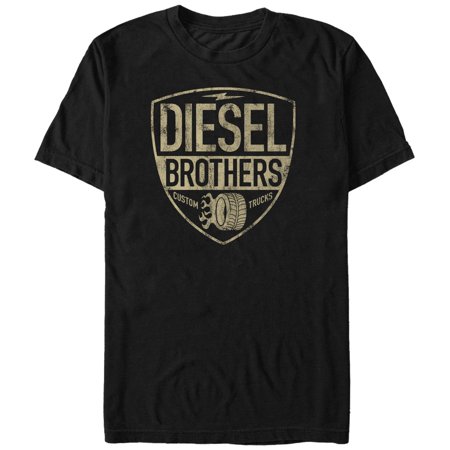 UPC 192715102374 product image for Diesel Brothers Men's - Diesel Brothers Custom Truck Flaming Wheel T-Shirt | upcitemdb.com