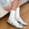 thumbnail image 6 of Women's Cute Crew Socks, Casual Athletic Bowknot Cherry Calf Novelty Socks, 6 of 13