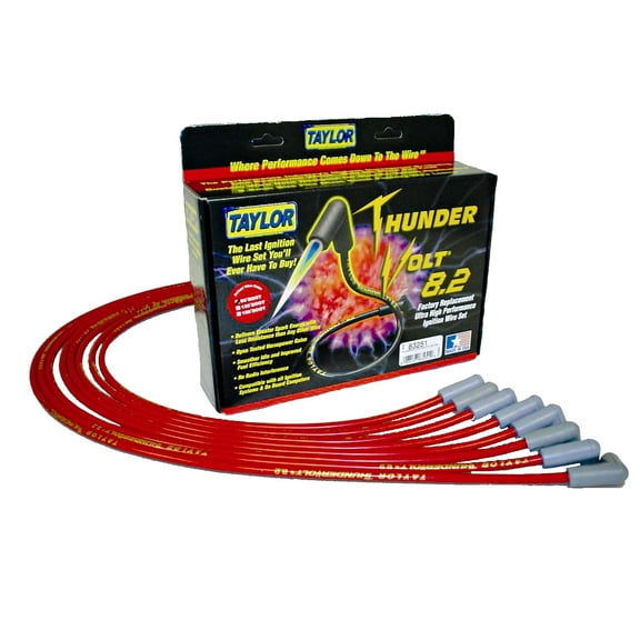 Taylor Wire / Vertex 86228 TAY86228 THUNDERVOLT 8.2 RACE FIT 8 CYL RED
