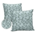 thumbnail image 2 of Outdoor Throw Pillow Cover Chinese Watercolor Green Bamboo Plant Waterproof Cushion Covers 2 Pack Natural Seamless Botany on Teal Pillow Cases Home Decoration for Patio Garden Couch Sofa, 2 of 7