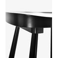 thumbnail image 3 of Duhome Bar Stools 26" Wooden Counter Stools Saddle Stool Chair with Footrest for Kitchen Counter,Breakfast Bar,Pub,Bistro,Black, 3 of 8