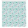 thumbnail image 3 of Ambesonne Animal Shower Curtain, Tropical Art, 69"Wx75"L, Sea Green Pale Blue, 3 of 3