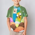 thumbnail image 5 of Adventure Time T-Shirts for Boys Girls, Kids 3D Print Short Sleeve, Unisex Crew Neck Tee Shirts for Youth, 5 of 9