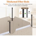 thumbnail image 3 of Cesto para Ropa Sucia de 140 l con 2 Seccis y Tapa, Cesto Grande para Ropa Sucia Doble con Bolsas Extraíbles, Cesto de Plástico Alto Dividido para Ropa Sucia para Dormitorio, Baño, Beige, 3 of 17