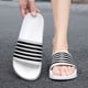 thumbnail image 4 of Zapatillas de marca para hombre y mujer, sandalias de verano a rayas para piscina, para parejas, tallas grandes, informales, para playa, para el hogar, para dormitorio, 4 of 6