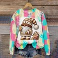 thumbnail image 1 of Christmas Day Color Blocked Women's Hoodie Cute Cartoon Autumn/Winter Long Sleeved Round Neck Clothing Fashion Sportswear 2024, 1 of 5