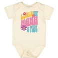 thumbnail image 3 of Inktastic Nana and Pops Love Me Retro Flowered Girls Baby Bodysuit, 3 of 5