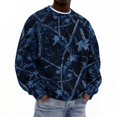 thumbnail image 5 of IAJDKMEK Men's Loose Camo Corduroy Sweatshirt - Crewneck Long Sleeve Pullover Top for Men, Casual Print Sweatshirt for Everyday Comfort, 5 of 5