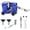 Blue, variant on Upgraded Chainsaw Sharpener: Portable Hand Crank Sharpener Tool, Chain Saw Sharpening Jig Keep Chain Saw Sharp, for Chain Saws Electric Saws, for Chain Sharpening (Yellow)