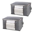 thumbnail image 1 of Yuarrent Bolsa organizadora de almacenamiento de ropa de gran capacidad con ventana transparente para edredones, mantas, ropa de cama, bolsa de Cubiertas para muebles de jardín Yuarrent HA039354-00, 1 of 6