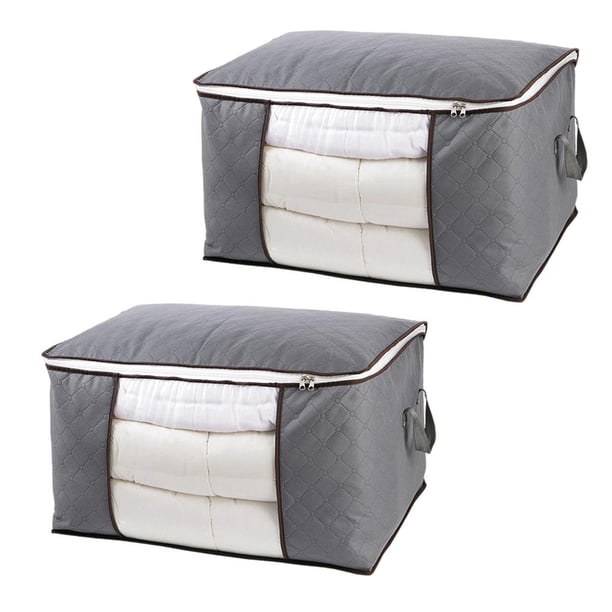 Yuarrent Bolsa organizadora de almacenamiento de ropa de gran capacidad con ventana transparente para edredones, mantas, ropa de cama, bolsa de Cubiertas para muebles de jardín Yuarrent HA039354-00