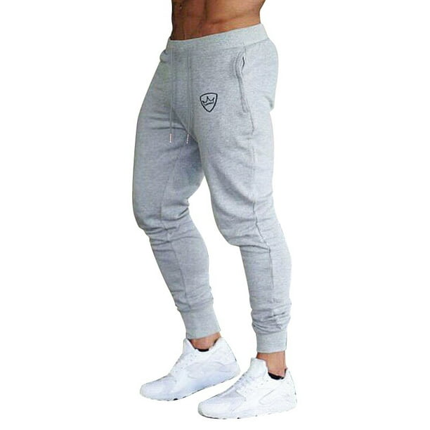 Men Slim Fit Long Casual Sport Pants Gym Trousers Running Joggers Gym  Sweatpants 