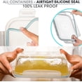 thumbnail image 2 of Contenedores de Vidrio para Almacenamiento de Alimentos Razab Paquete de 8 de 880 ml con Sellado Hermético, 2 of 9