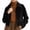Black(Womens Outerwear), variant on GUACER Womens Zip Up Short Jackets Fashion Suede Collared Long Sleeve Tops Vintage Fall Winter Casual Crop Coat