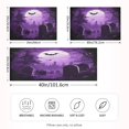 thumbnail image 4 of WOBOGO Purple Full Moon Satin Pillowcase Soft Smooth Envelope Design Comfortable Bedding Essentials 20×26in, 4 of 9