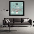thumbnail image 3 of Carol Robinson 20x20 Black Modern Wood Framed Wall Art Titled - Feliz Navidad, 3 of 6