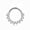 Silver, variant on 16G Titanium Hinged Segment Hoop Ring Sun CZ High Polish PVD Plated Round CZ Piercings Jewelry for Women Men Sold Each