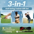thumbnail image 2 of Retractable Left-Handed Golf Swing Training Aid: Portable Grip Trainer with Click Feedback Sound – Ideal for Left-Handed Players, Indoor & Outdoor Use, Perfect for Beginners & Enthusiasts, 2 of 8