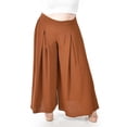 thumbnail image 4 of Pantalon tipo palazzo Roman Fashion /Tallas Extras, 2632 (Camel) cafe 38, 4 of 6