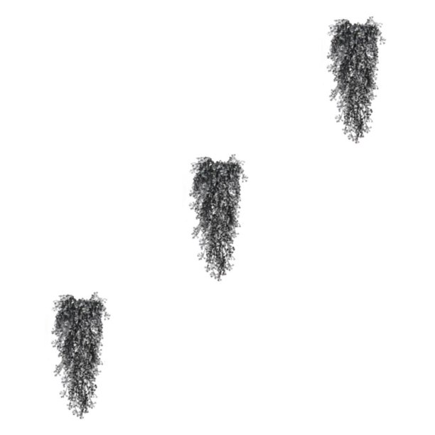 Yuarrent 2 piezas de plantas colgantes de imitación para decoración fácil de mantener y plantas artificiales duraderas en blanco y negro 2 Type1 NO1