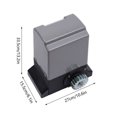 Rongfun Sliding Gate Opener Electric Operator 1322 lbs 600kg Automatic