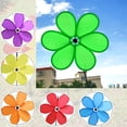 thumbnail image 4 of Flower Windmill Spinner Wind Home Balcony Garden Decorative Yard Patio Outdoor Ornaments （Purple）, 4 of 6