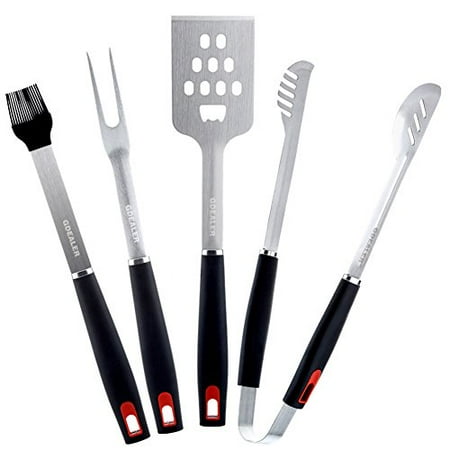Gdealer Bbq Grill Tools Set 4 Pieces Barbecue Tool Gdealer Bbq Grill Tools Set 4 Pieces Barbecue Tool Accessories With Spatula Tongs Fork