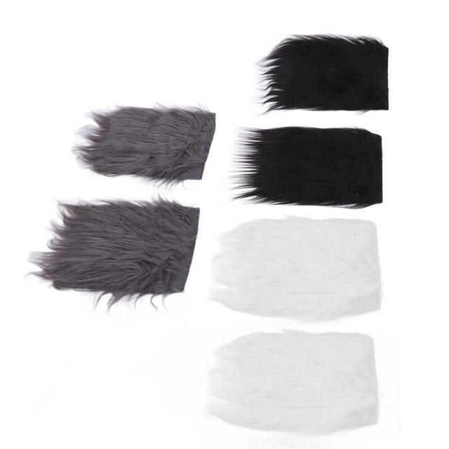 Faux Furfor Craft,6pcs Faux Fur Fabric Faux Fur Fabric Fluffy Faux Fur Compact and Lightweight