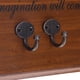 thumbnail image 3 of 10 Piezas Aleación Zinc Montado en La Pared Gancho Estante Llavero Colgador Ropa, 3 of 3