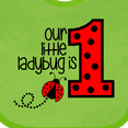 thumbnail image 4 of Inktastic Our Little Ladybug is 1 Boys or Girls Baby Bib, 4 of 4