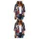 thumbnail image 1 of Guardurnaity Verano mujer Tops flor clima cálido media manga a prueba de sol frente abierto ropa femenina al aire libre playa cómoda blusa Type3 NO3, 1 of 6