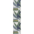 thumbnail image 4 of JONATHAN Y TUSCAN SUN 2 x 8 Runner Rug, Shelby Coastal Vintage Abstract Palm Leaf - Green/Cream, TSN403B-28, 4 of 6