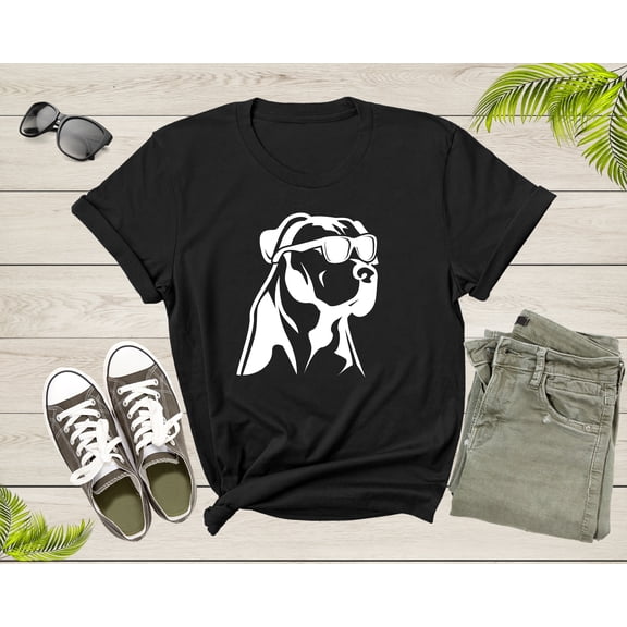 Pet Dog Doggie Puppy Animal Wearing Sunglasses Eyeglasses T-Shirt Dog Puppy Lover Owner Gift T Shirt for Men Women Kids Boys Girls Tshirt
