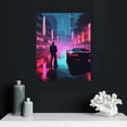 thumbnail image 4 of Nawypu Vaporwave No Vacancy Outrun Styled Artwork Poster Decorative Painting Canvas Wall Art Living Room Posters Gifts Bedroom Painting, 4 of 4