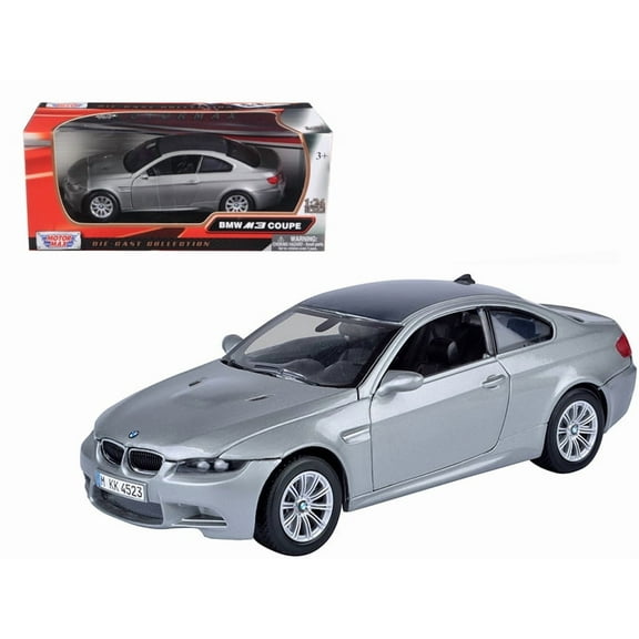BMW M3 Coupe Gray Metallic 1/24 Diecast Model Car by Motormax