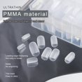 thumbnail image 4 of 420Pcs/Box Fake Nails Easy to Paste Long Lasting Removable Clear Matte Nail Extension Acrylic Extra Short Almond Nail Tips Nail S, 4 of 10