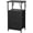 Black-Set of 1 with charging station, variant on Ktaxon Nightstand with 3 Drawers End Table Bedside Table Furniture for Bedroom, Living Room, Black