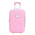 thumbnail image 1 of Baby Suitcase Toy Cute Plastic Rolling Suitcase Mini Luggage Box (Pink), 1 of 11