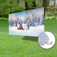 thumbnail image 3 of Hello Winter Pitbull Football Snowman Welcome Snowy Morning Yard Sign Terrier Dog Lover Outdoor Home Lawn Garden Porch Decor - 01012, 3 of 5