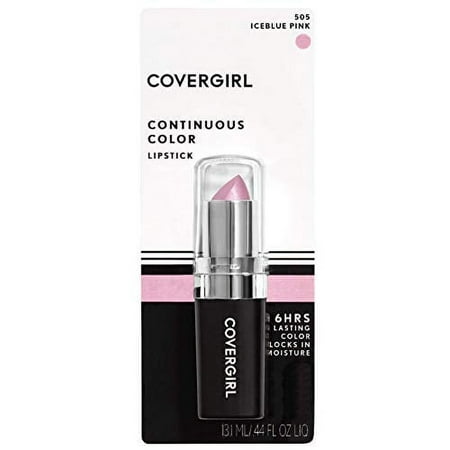 CoverGirl Continuous Color Lipstick, Iceblue Pink, 0.13 oz