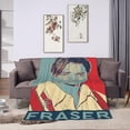 thumbnail image 7 of Brendan Fraser Blanket Super Soft Lightweight Fleece Thermal Blanket All Season for Bed Couch Living Room Air Conditioning Blanket, 7 of 7