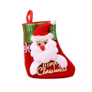 Smilepp Small Christmas Bags Wrapping Packaging Storage 3D Cute Snowman Socks Letters Sign Goodie Bag Hanging Pendent Jewelry Candy Elk