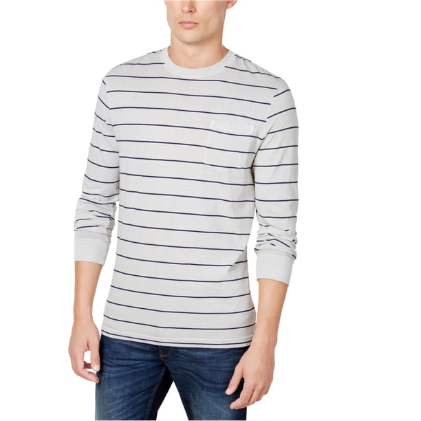 Camiseta básica teñida en prenda Club Room para hombre, gris, grande
