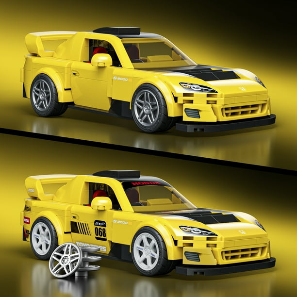 ホットウィール　COLLECTORS NATIOTALS HONDA S2000 Mattel Brick Shop Hot Wheels '07 Honda S2000 Building Toy Kit (257