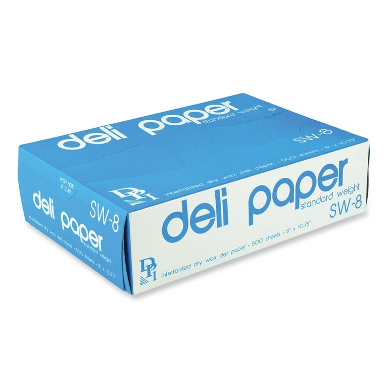 Interfolded Deli Sheets, 10.75 x 8, Standard Weight, 500 Sheets/Box, 12 Boxes/Carton Interfolded Deli Sheets, 10.75 x 8, Standard Weight, 500 Sheets/Box, 12 Boxes/Carton
