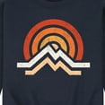 thumbnail image 3 of Instant Message - Simple Mountains - Men's Crew Neck Fleece Pullover, 3 of 6