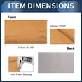 thumbnail image 4 of Unique Bargains Suede Fabric 150g Headliner Fabric 84.65" L x 57.09" W Interior Trim DIY Roof Repair Replacement Foam Backing for Car Truck RV SUV Automotive Brown, 4 of 8