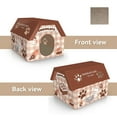 thumbnail image 5 of Best Pet Life Cardboard Cat House with Scratcher, Cat Bed for Indoor Cats, Cat Toy Pet Cat Scratcher House Cave Hideaway Gifts for Cat Birthday, Chocolate, 5 of 7