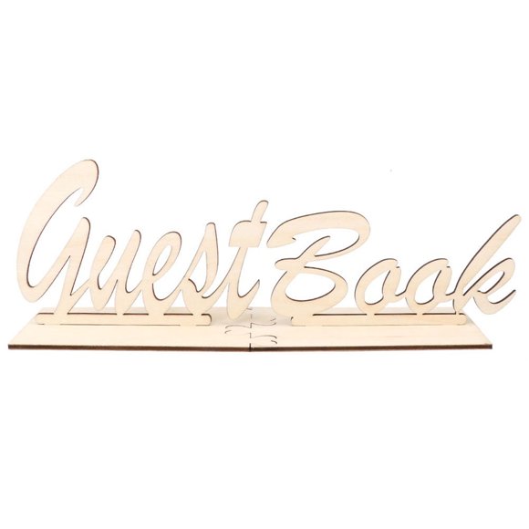 Guest Book Table Sign Wooden Freestanding Guestbook Sign Wedding Party Decoration